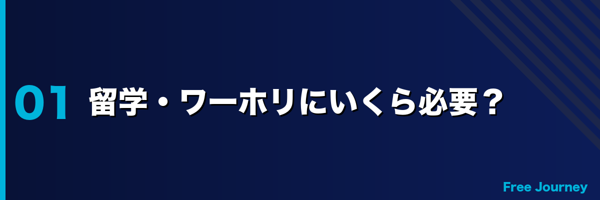 留学・ワーホリにいくら必要？